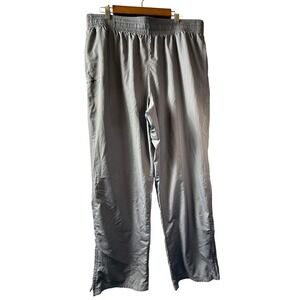 Under Armour Mens HeatGear Loose Fit Track Pants Gray XXL Tall Ankle Zip